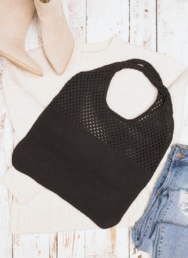 Soft Knit Hobo Bag