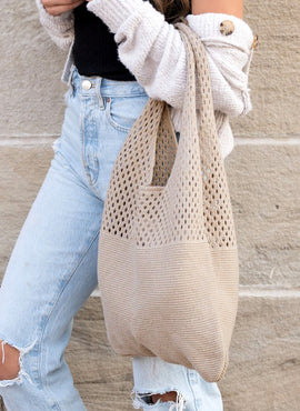 Soft Knit Hobo Bag