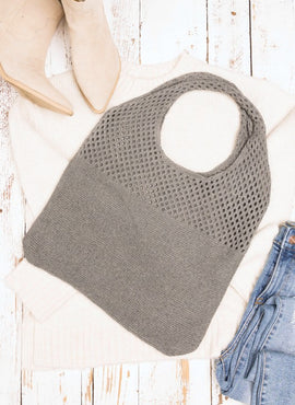 Soft Knit Hobo Bag