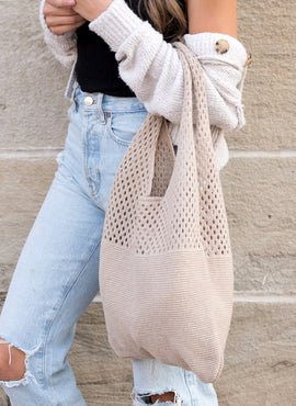 Soft Knit Hobo Bag