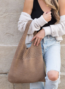 Soft Knit Hobo Bag