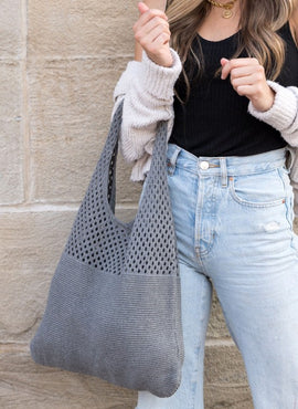 Soft Knit Hobo Bag