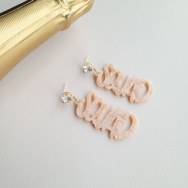 Acrylic Squad Earrings
