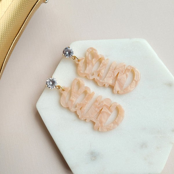 Acrylic Squad Earrings