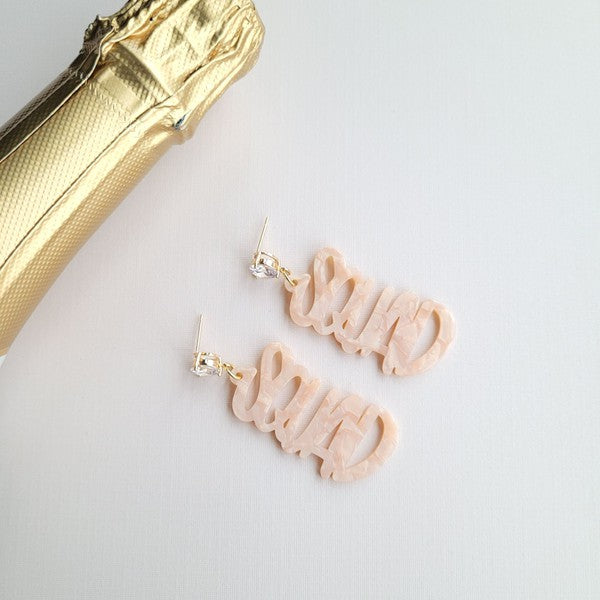 Acrylic Squad Earrings