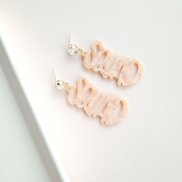 Acrylic Squad Earrings