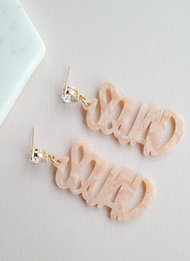 Acrylic Squad Earrings