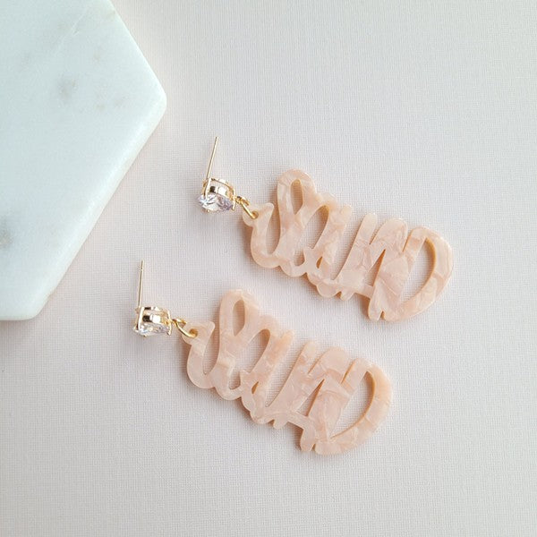 Acrylic Squad Earrings