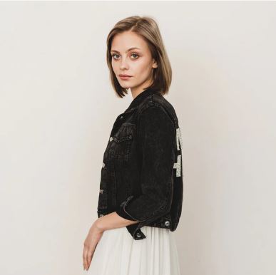 Pearl Patch Denim Jacket